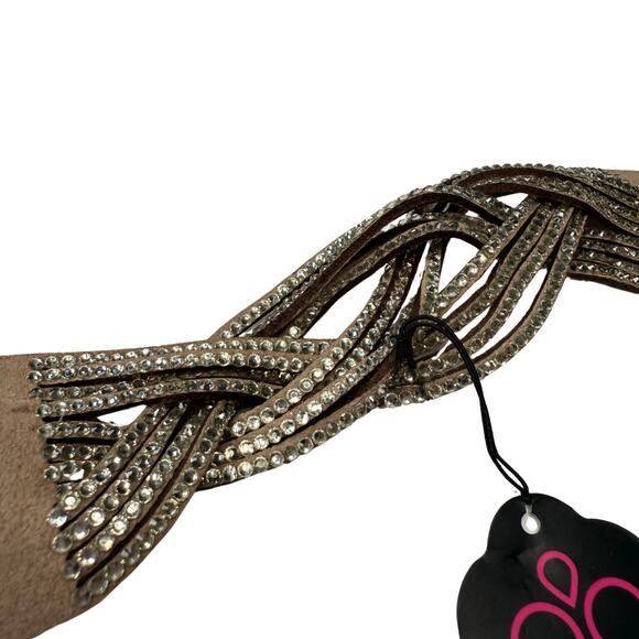 Paparazzi Rhinestone Bring on the Bling Multi-Layer Bracelet Western Boho Brown - Picture 6 of 9